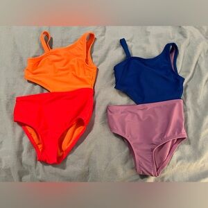 2 Cat & Jack One-Piece Swimsuits